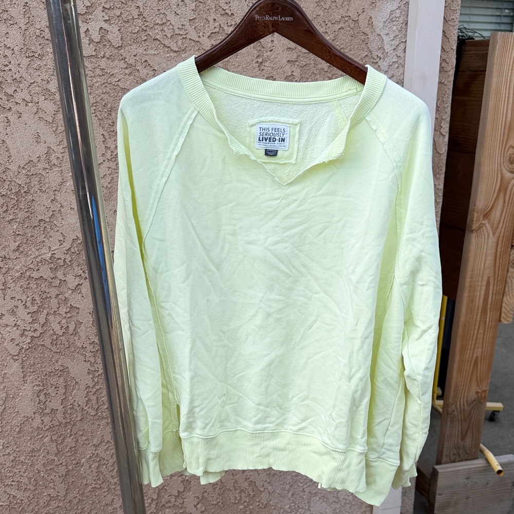 American Eagle Outfitters Light Yellow Sweater